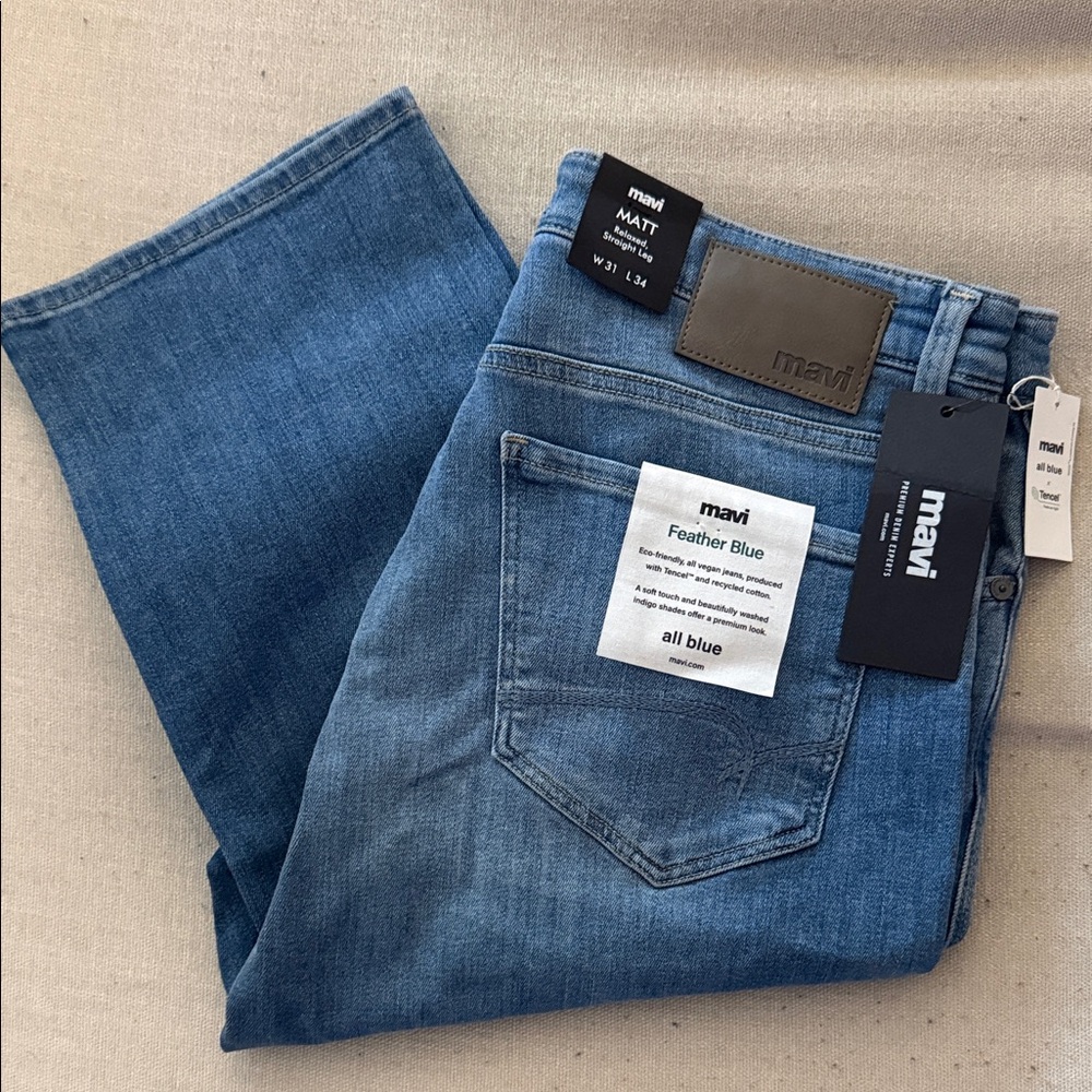 Mavi Men's All Blue Relaxed Jeans